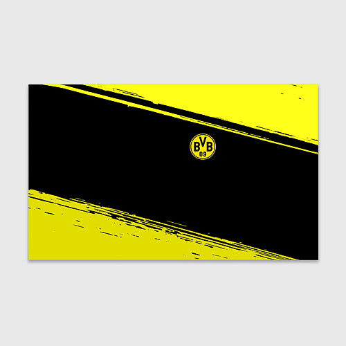 Бумага для упаковки Borussia жёлтые полосы / 3D-принт – фото 1