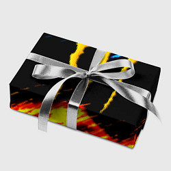 Бумага для упаковки Monster energy текстура огненная, цвет: 3D-принт — фото 2