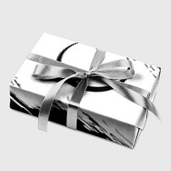 Бумага для упаковки Quake чёрно белые краски, цвет: 3D-принт — фото 2