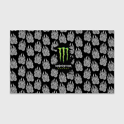 Бумага для упаковки Monster energy медвежьи лапы / 3D-принт – фото 1