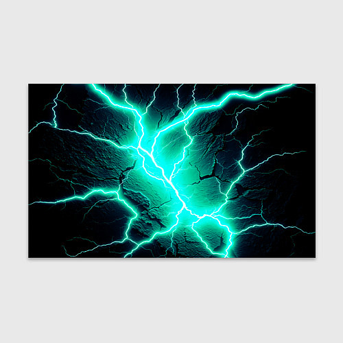 Бумага для упаковки Color light blue black / 3D-принт – фото 1