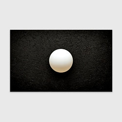 Бумага для упаковки Мяч для пинг понга на черном, цвет: 3D-принт