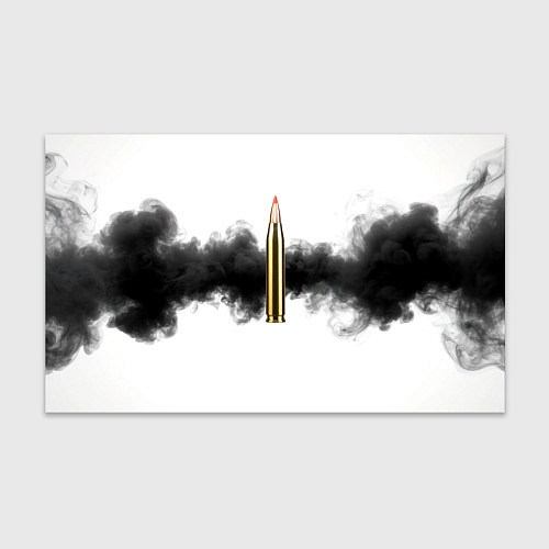 Бумага для упаковки Патрон и черный дым / 3D-принт – фото 1