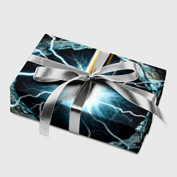 Бумага для упаковки Бейсбольная бита в молниях, цвет: 3D-принт — фото 2