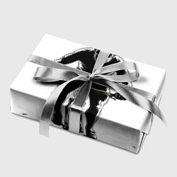 Бумага для упаковки Велосипедист чб, цвет: 3D-принт — фото 2