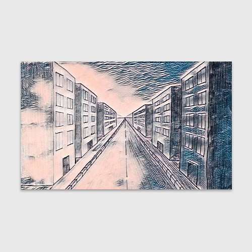 Бумага для упаковки Сумрачный город / 3D-принт – фото 1