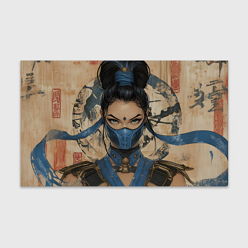 Бумага для упаковки Mortal Kombat - Kitana / 3D-принт – фото 1