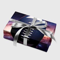 Бумага для упаковки Мяч для регби в космосе, цвет: 3D-принт — фото 2