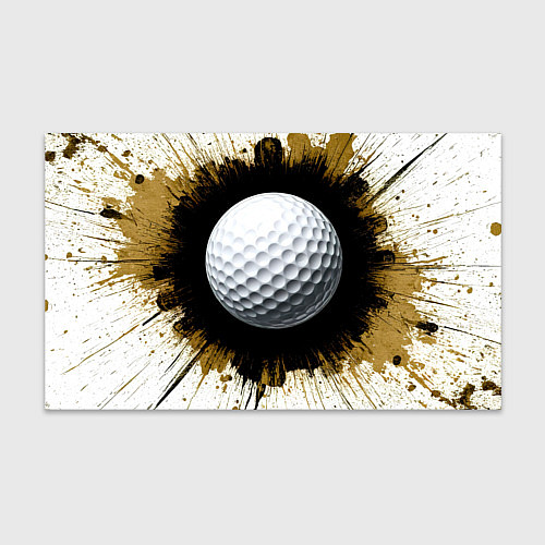 Бумага для упаковки Мяч для гольфа на белом / 3D-принт – фото 1