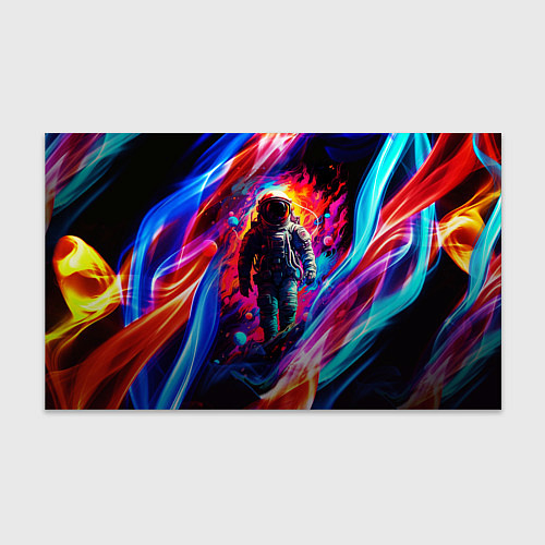 Бумага для упаковки Космос пламенный / 3D-принт – фото 1