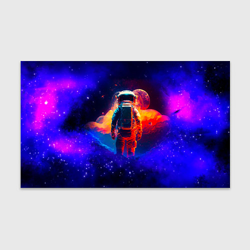 Бумага для упаковки Огненный путь космонавта / 3D-принт – фото 1