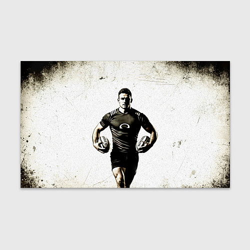 Бумага для упаковки Регбист с двумя мячами / 3D-принт – фото 1