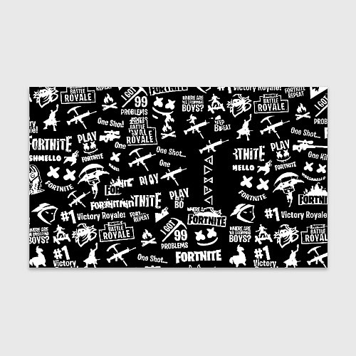 Бумага для упаковки Черно белые логотипы игр / 3D-принт – фото 1