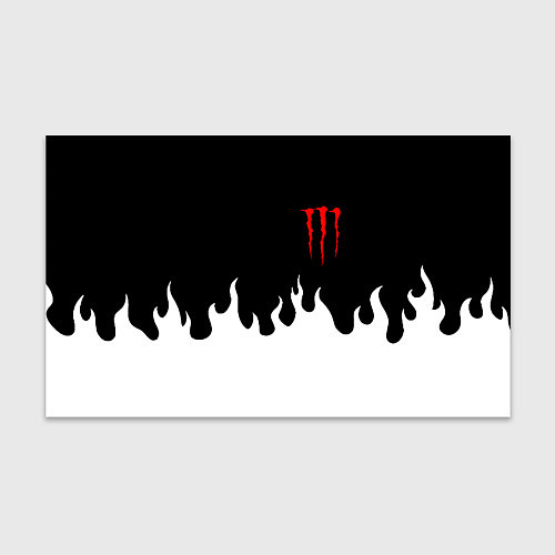 Бумага для упаковки Monster energy red logo / 3D-принт – фото 1