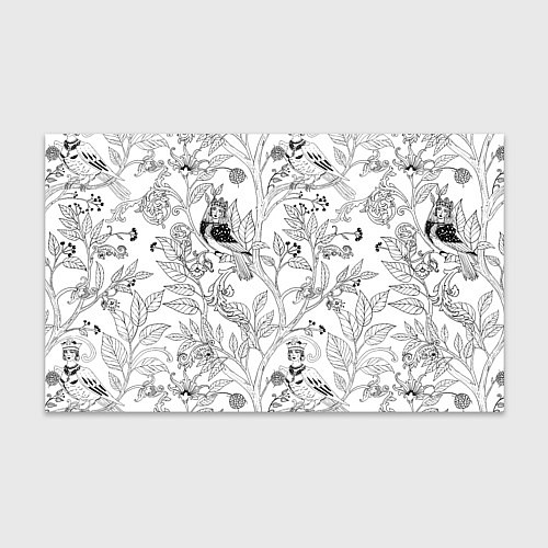 Бумага для упаковки Птицы Сирин / 3D-принт – фото 1