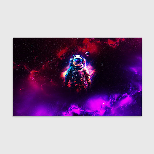 Бумага для упаковки Космонавт пламенный / 3D-принт – фото 1