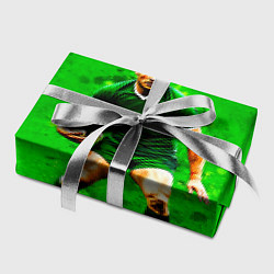 Бумага для упаковки Регбист на зеленом, цвет: 3D-принт — фото 2