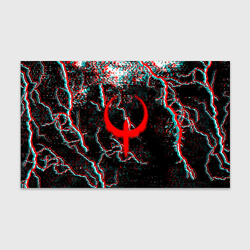 Бумага для упаковки Quake молнии шторм глитч / 3D-принт – фото 1