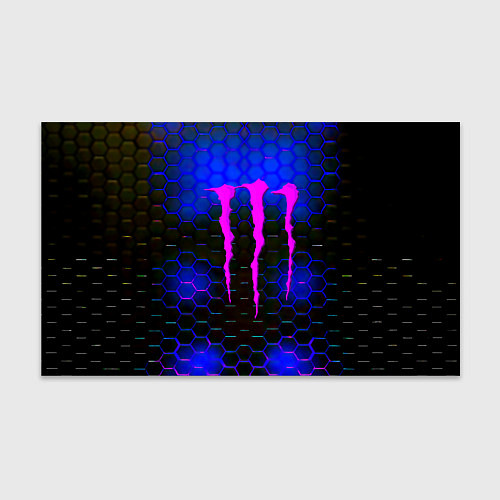 Бумага для упаковки Monster energy неоновая броня / 3D-принт – фото 1