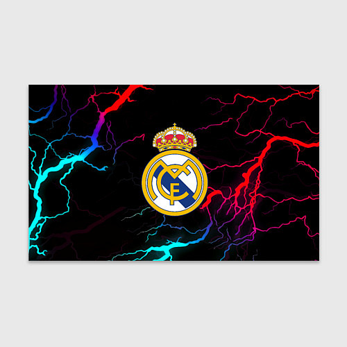 Бумага для упаковки Real Madrid neon storm / 3D-принт – фото 1