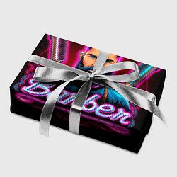 Бумага для упаковки Барбер неоновый, цвет: 3D-принт — фото 2