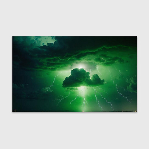 Бумага для упаковки Зелёный гром / 3D-принт – фото 1