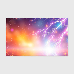 Бумага для упаковки Магический фон с молниями и звездами, цвет: 3D-принт