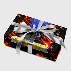 Бумага для упаковки Sonic огенная текстура, цвет: 3D-принт — фото 2