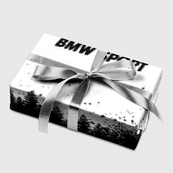 Бумага для упаковки BMW черно белый лес, цвет: 3D-принт — фото 2