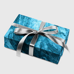 Бумага для упаковки Абстракция - blue pressed stone, цвет: 3D-принт — фото 2
