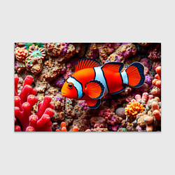Бумага для упаковки Рыбка клоун в кораллах, цвет: 3D-принт