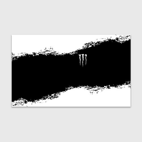 Бумага для упаковки Monster energy белые краски / 3D-принт – фото 1