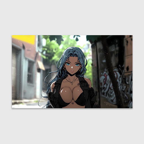 Бумага для упаковки Смуглая девушка с большой грудью / 3D-принт – фото 1