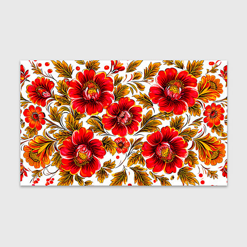 Бумага для упаковки Русская традиционная живопись / 3D-принт – фото 1