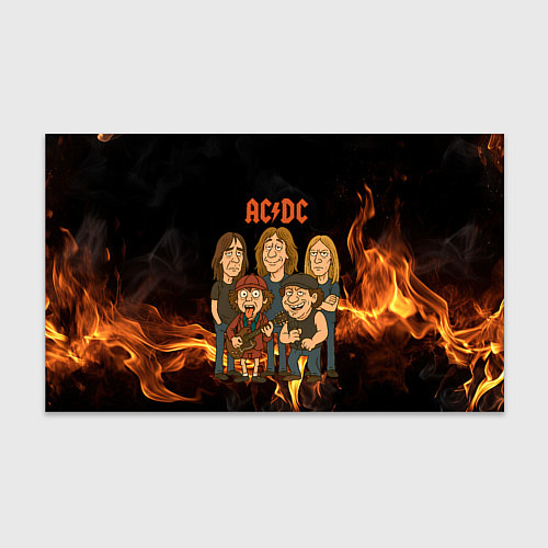 Бумага для упаковки ACDC в мультяшном стиле / 3D-принт – фото 1