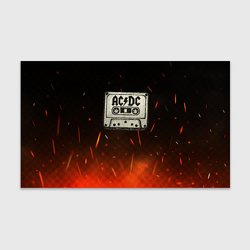 Бумага для упаковки ACDC лого на кассете / 3D-принт – фото 1
