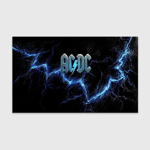 Бумага для упаковки ACDC логотип ледяной с молнией / 3D-принт – фото 1