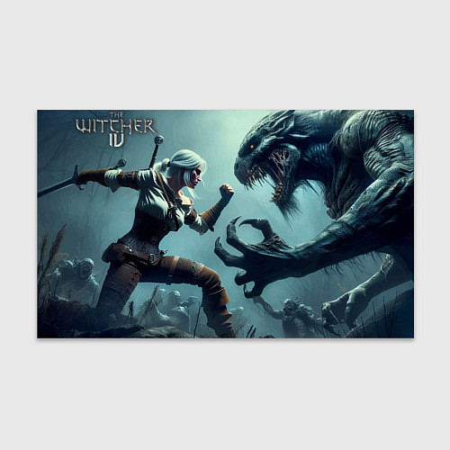 Бумага для упаковки Ciri vs monster - The Witcher 4 / 3D-принт – фото 1