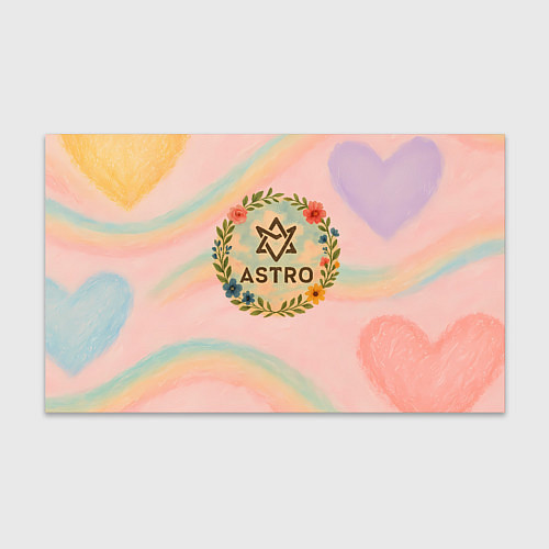 Бумага для упаковки Astro круглый цветочный логотип / 3D-принт – фото 1