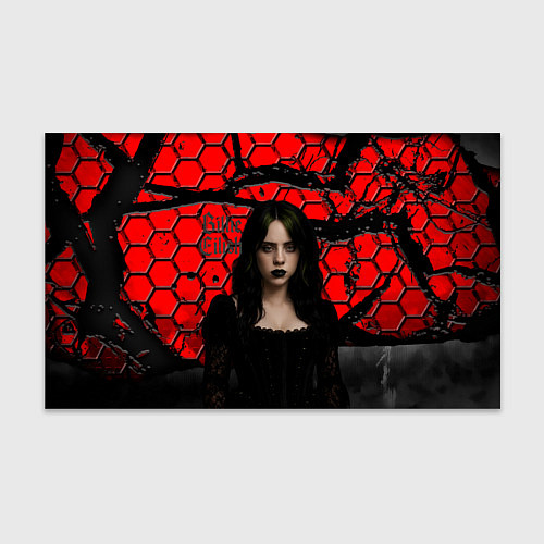 Бумага для упаковки Билли Айлиш готический образ / 3D-принт – фото 1