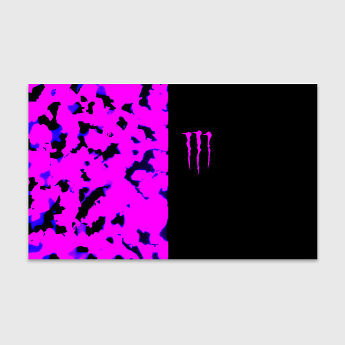 Бумага для упаковки Monster energy neon camo / 3D-принт – фото 1