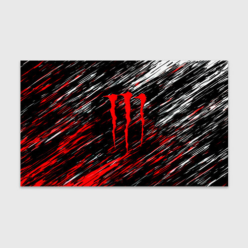 Бумага для упаковки Monster energy полосы красок / 3D-принт – фото 1