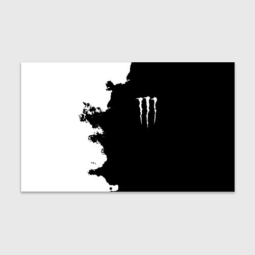 Бумага для упаковки Monster energy краски белые / 3D-принт – фото 1