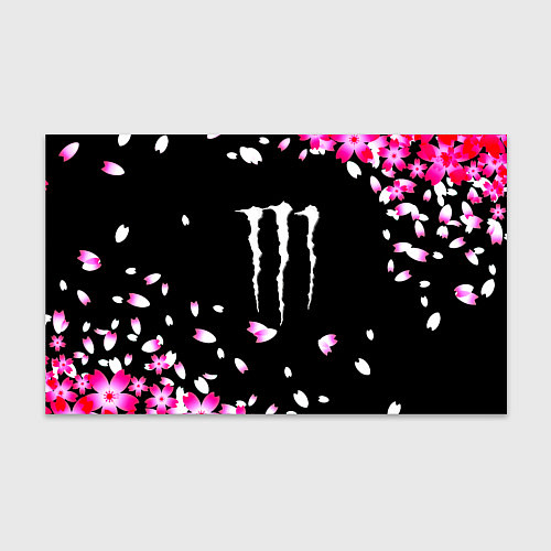 Бумага для упаковки Monster energy sakura / 3D-принт – фото 1