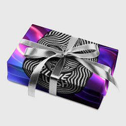 Бумага для упаковки Портрет Билли Айлиш из линий, цвет: 3D-принт — фото 2