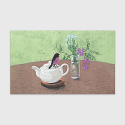 Бумага для упаковки Птичка на чайнике