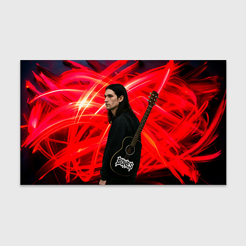 Бумага для упаковки Bones и гитара / 3D-принт – фото 1