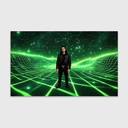 Бумага для упаковки Bones в зеленом полигоне, цвет: 3D-принт