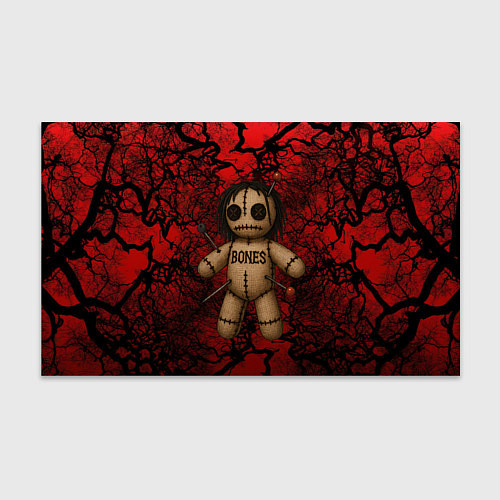 Бумага для упаковки Кукла Вуду Bones / 3D-принт – фото 1