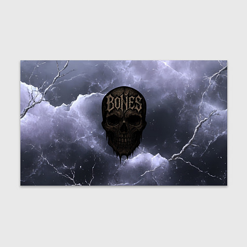 Бумага для упаковки Bones череп / 3D-принт – фото 1